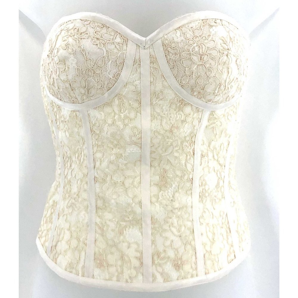 Rickie Freeman for T J Nites Saks LACE CORSET Sz 8
